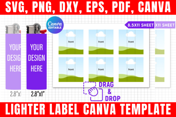 Download Lighter Label Canva Editable Template - Template Collection