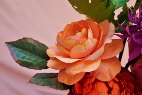 Download Queen of Sweden Rose Paper Flower Templates - Template Collection